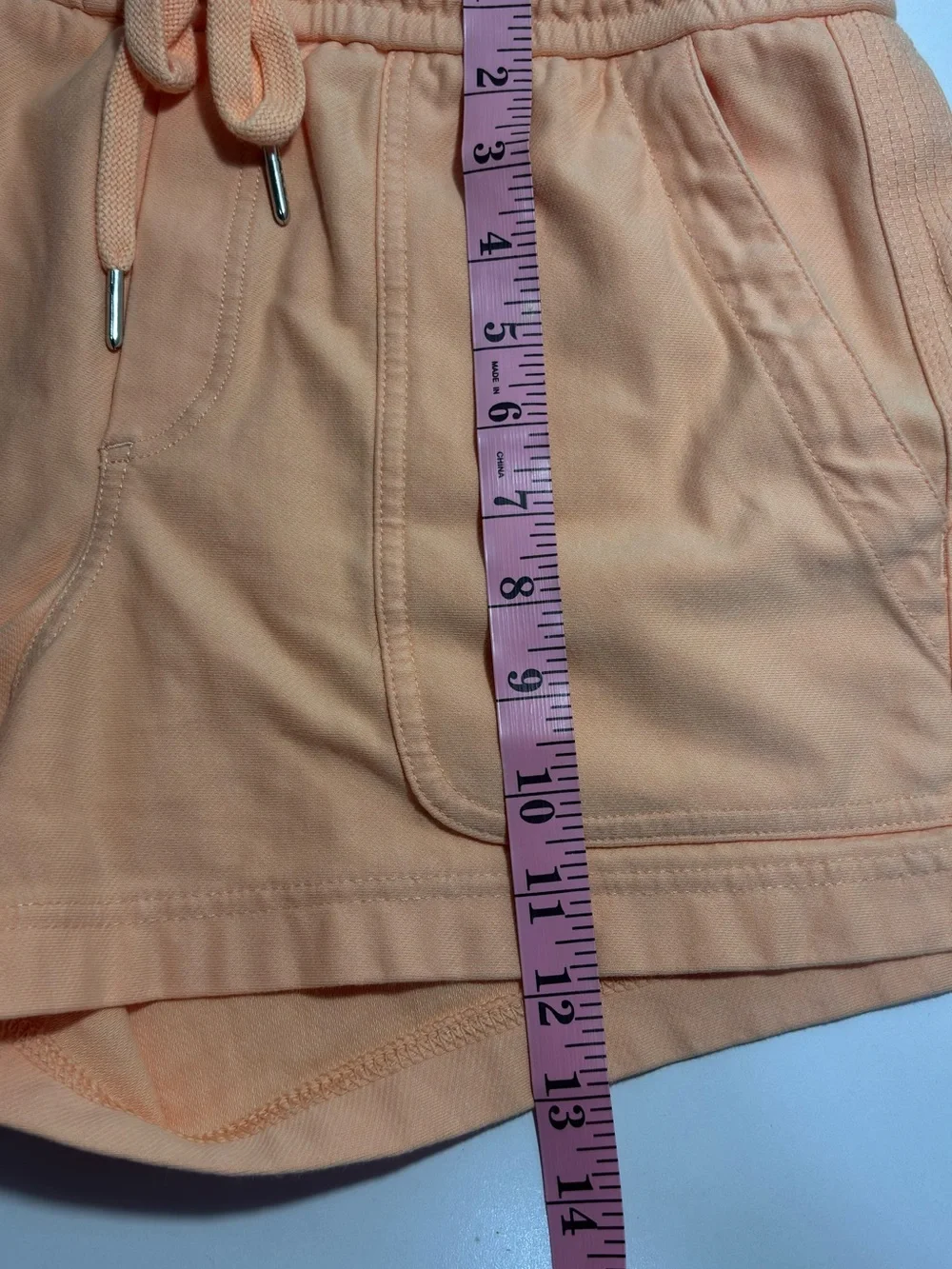 Athleta Peach Drawstring Lounge Shorts